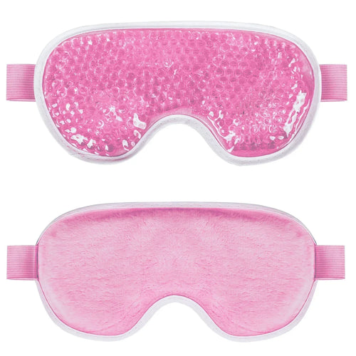 PVC Eye Mask Cooling Eye Mask Hot Cold Compress Gel Beads Eye Mask for Puffy Eyes Dark Circles Reduce Eyes Dry Sleep Eyes Mask